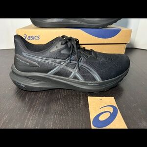 ASICS GT-1000 13 Running Shoes Black/Steel Grey Mens Size 9.5 4E Extra Wide